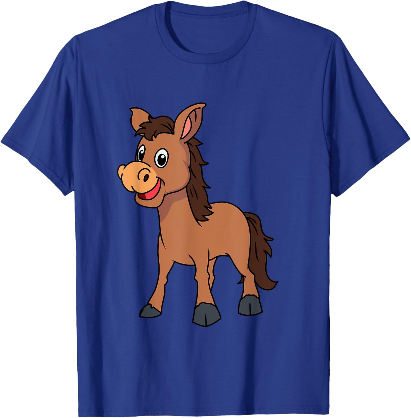 Cute Donkey Horse Pony Children Hoofed Animals Toddlers Child T-Shirt - T-Shirt | Royal