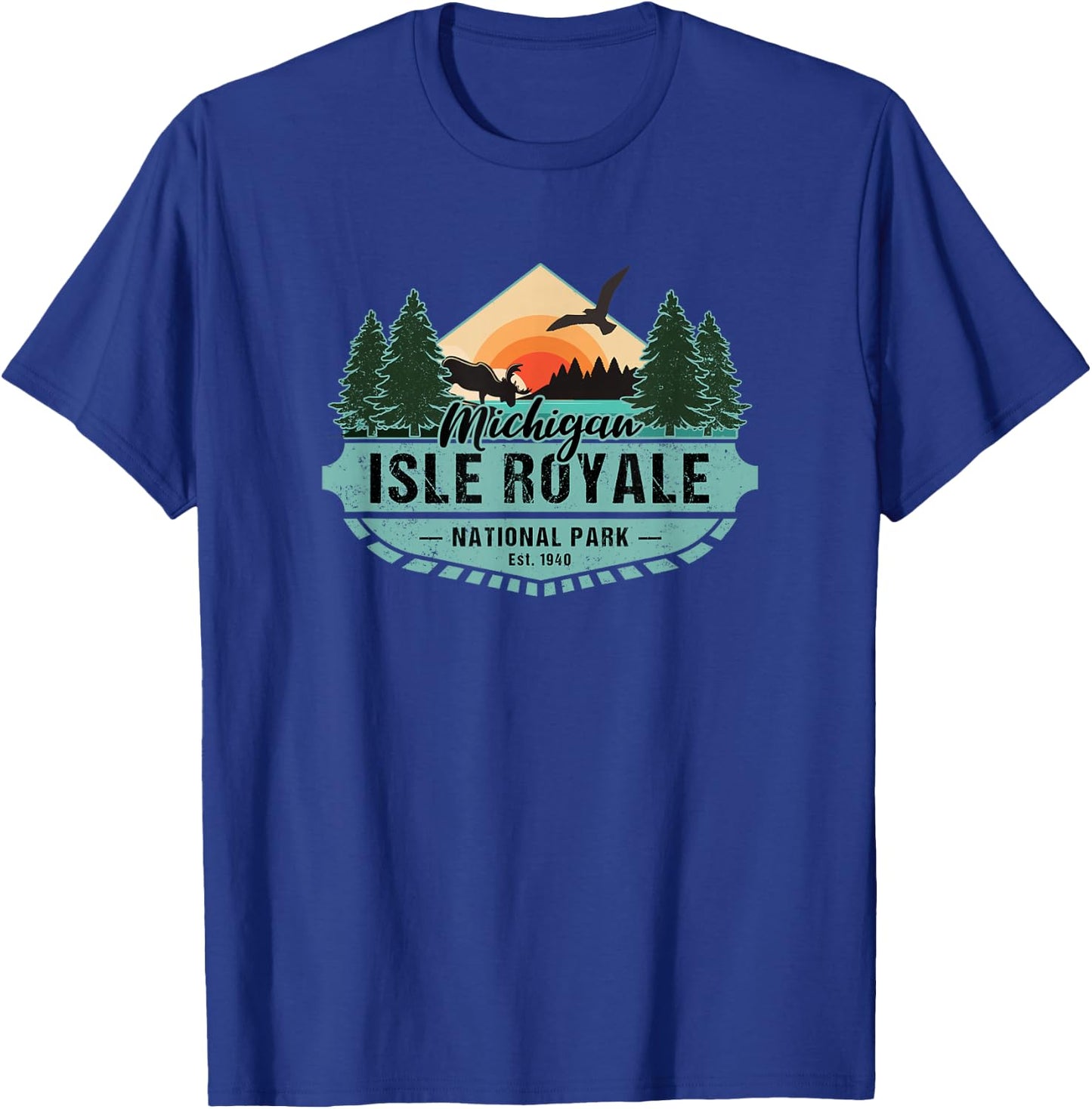 Isle Royale National Park Michigan Hiking Vacation Souvenir T-Shirt - T-Shirt | Royal