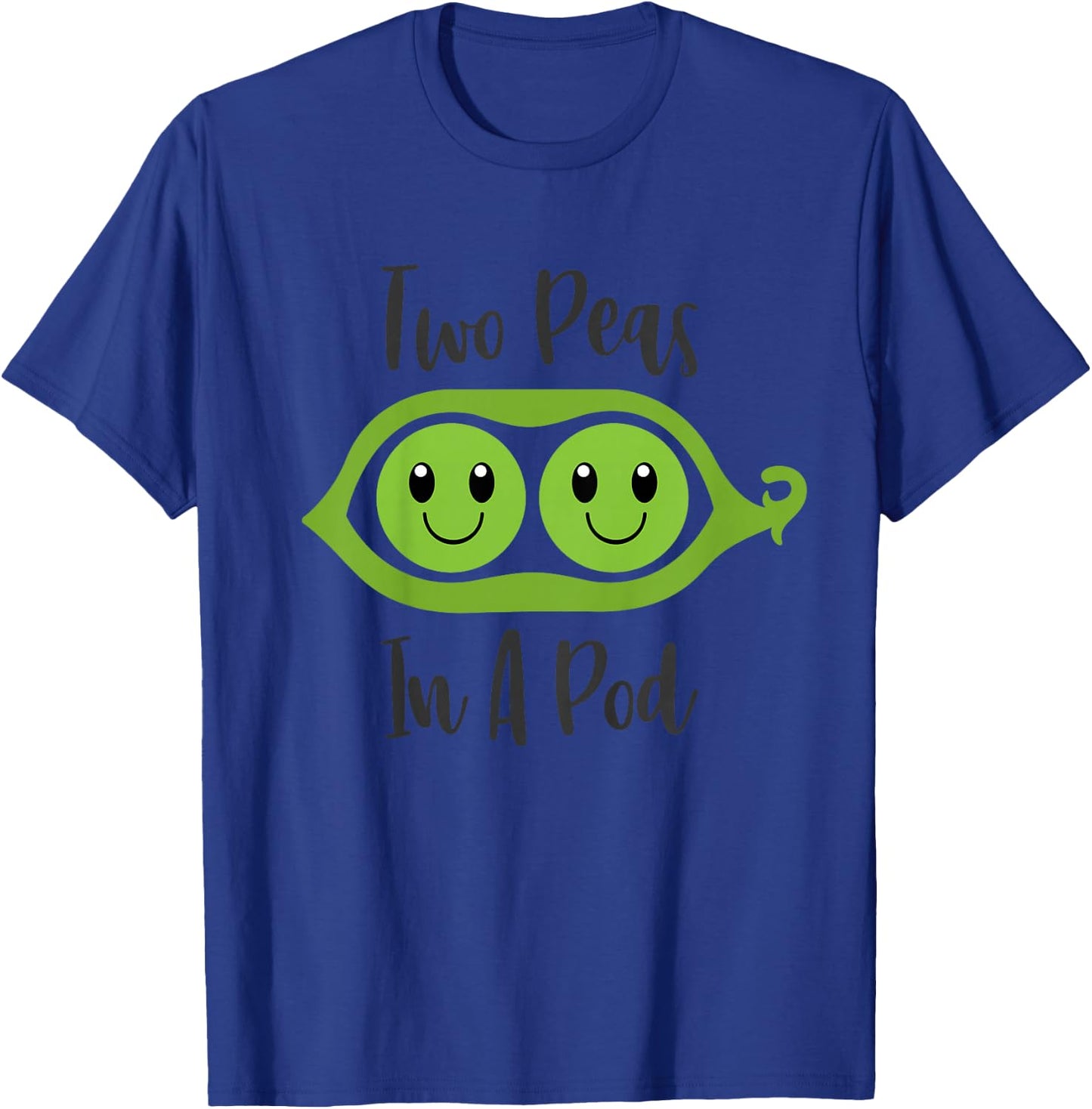 Two Peas In A Pod Funny Brother Sister Twins Matching T-Shirt - T-Shirt | Royal