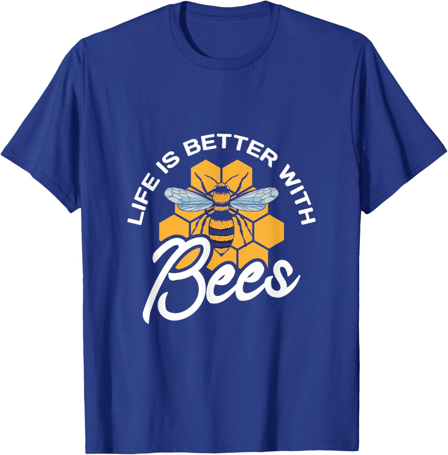 Life is better with bees Gifts for a Bee keeper Bee keeping T-Shirt - T-Shirt | Royal