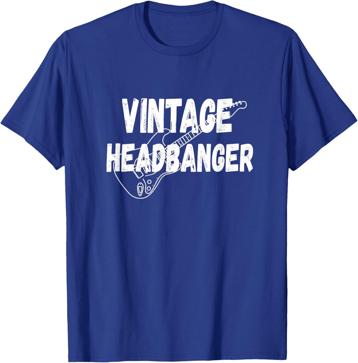 Vintage Headbanger Old Heavy Metal Music 80's Generation T-Shirt - T-Shirt | Royal