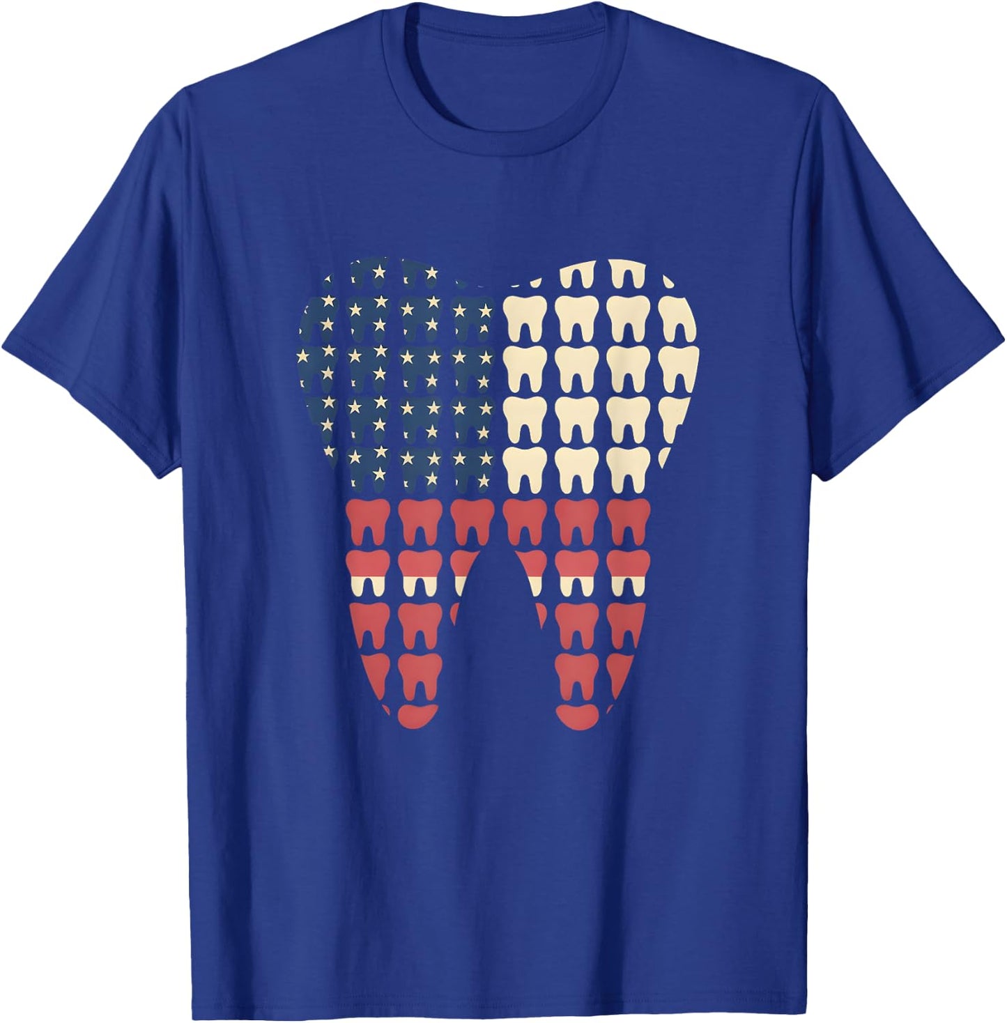 Patriotic Dental Hygienist Dentist 4th of July Celebration T-Shirt - T-Shirt | Royal