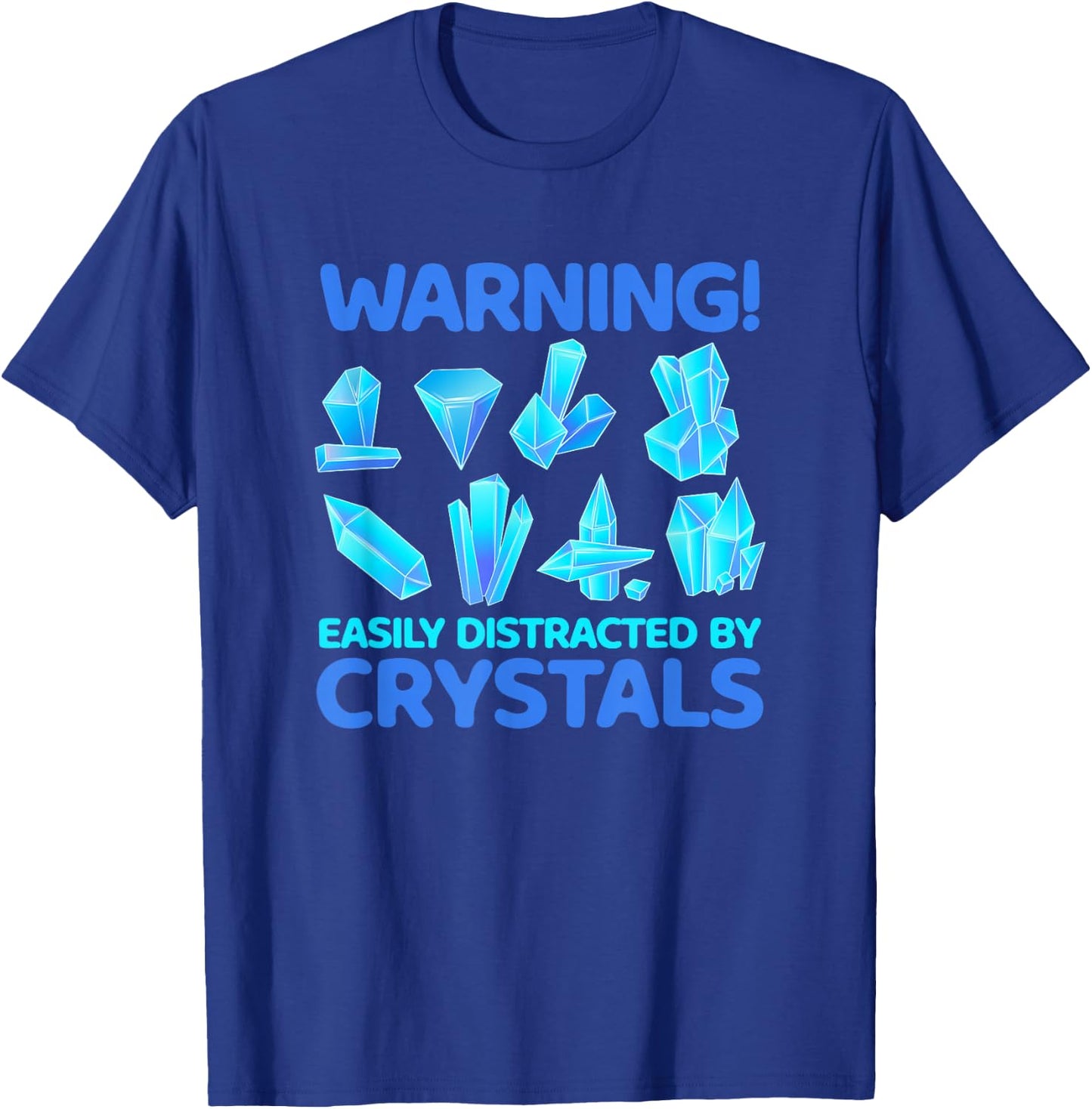Easy to Distract from Minerals Gems Crystals Rock Collector T-Shirt - T-Shirt | Royal