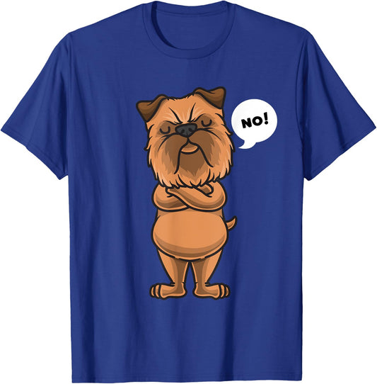 Stubborn Griffon Bruxellois Dog Brussels Griffon Men Women Girls Kids T-Shirt - T-Shirt | Royal