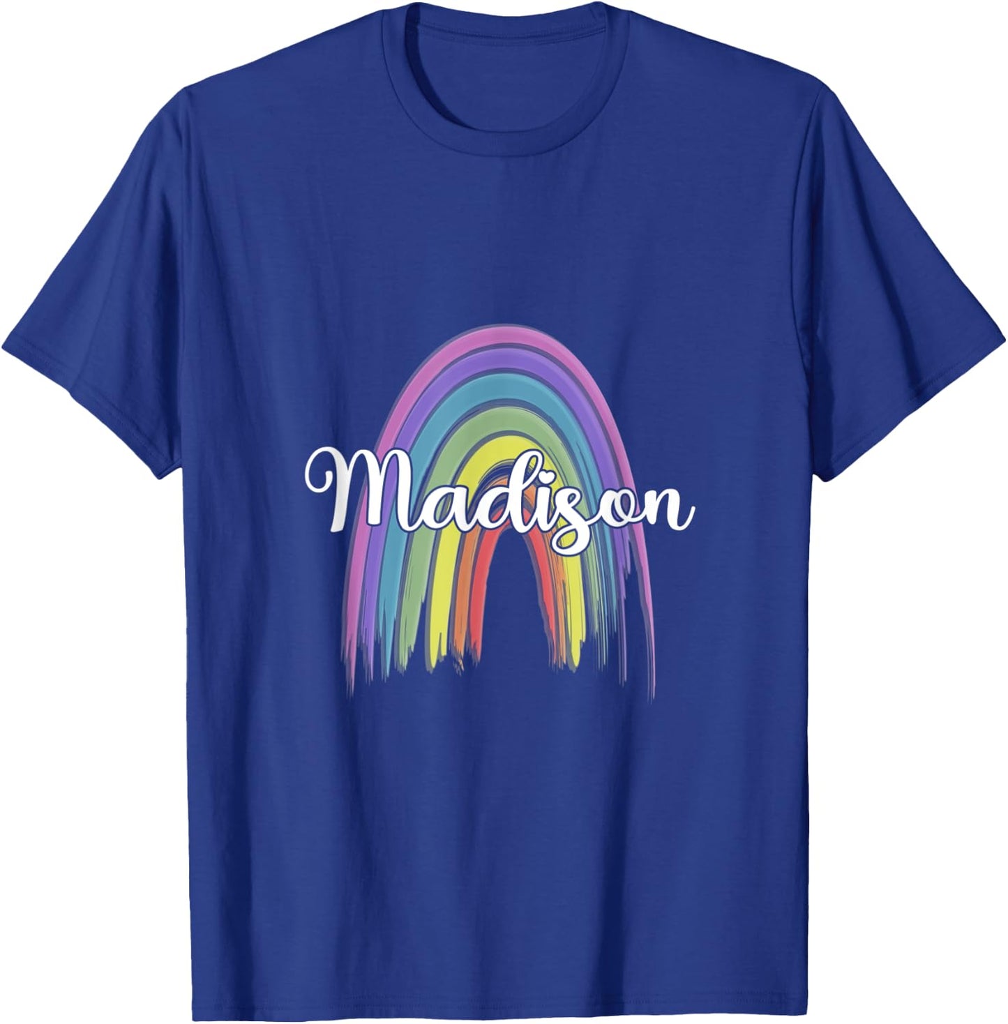 MADISON Rainbow Girls Custom Name T-Shirt - T-Shirt | Royal