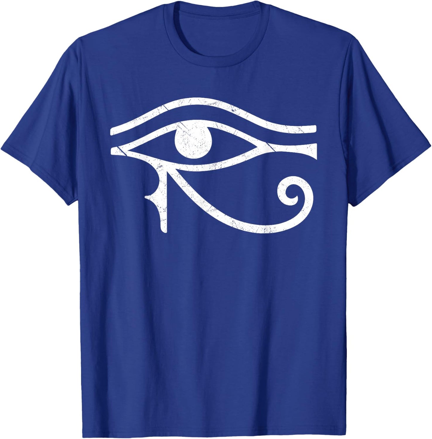 Funny Scary Eye Of Horus All Seeing Triangle Esoteric T-Shirt - T-Shirt | Royal