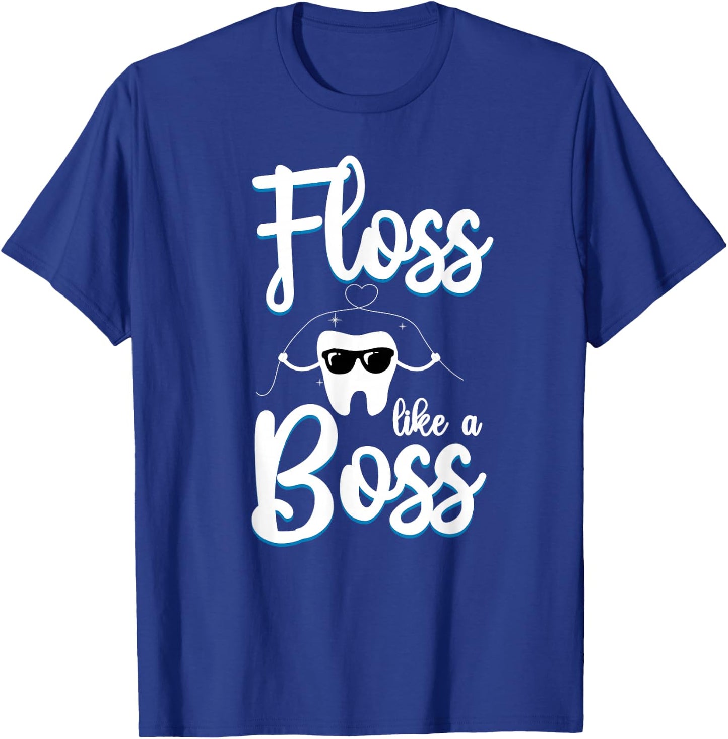 Dentist, dental assistant, hygienist, dental floss T-Shirt - T-Shirt | Royal