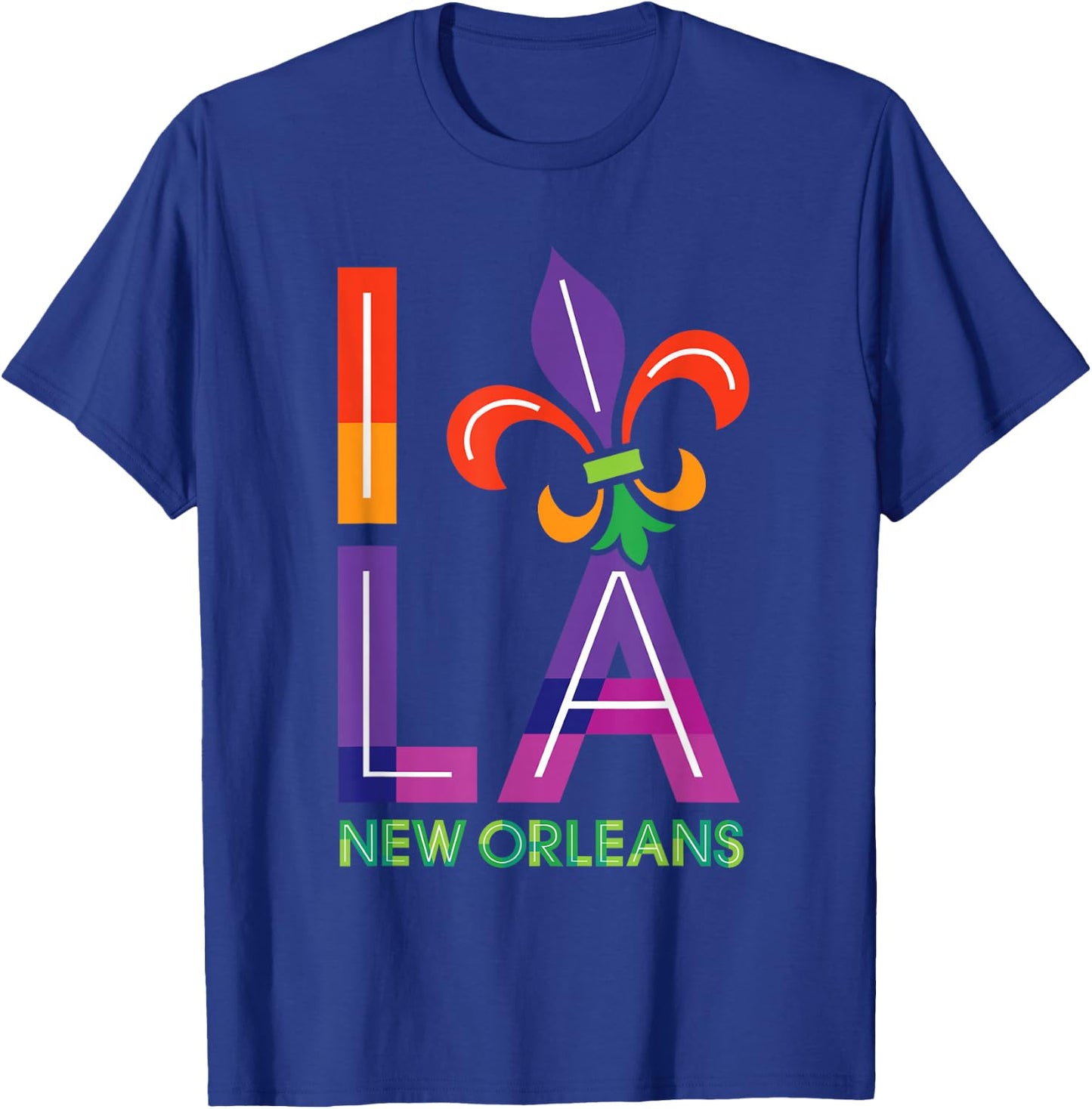 New Orleans Louisiana Love Vintage Retro Souvenir Gift T-Shirt - T-Shirt | Royal