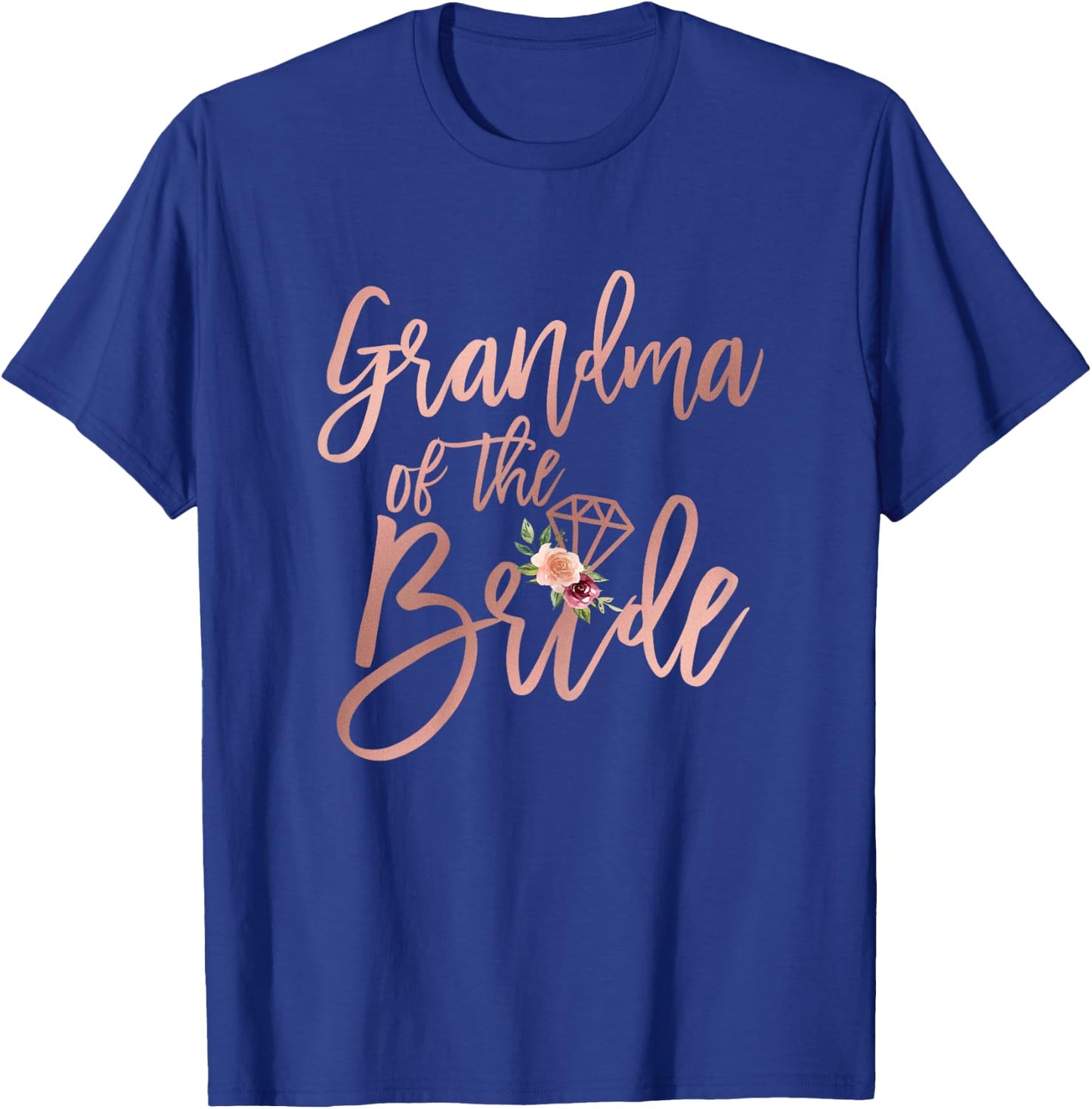 Wedding Shower for Grandma of the Bride from Bride Floral T-Shirt - T-Shirt | Royal