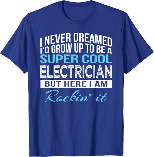 Funny Electrician Gift T-Shirt - T-Shirt | Royal