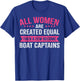 Boat Captain Shirt , Boat Captain Women T-Shirt - T-Shirt | Royal
