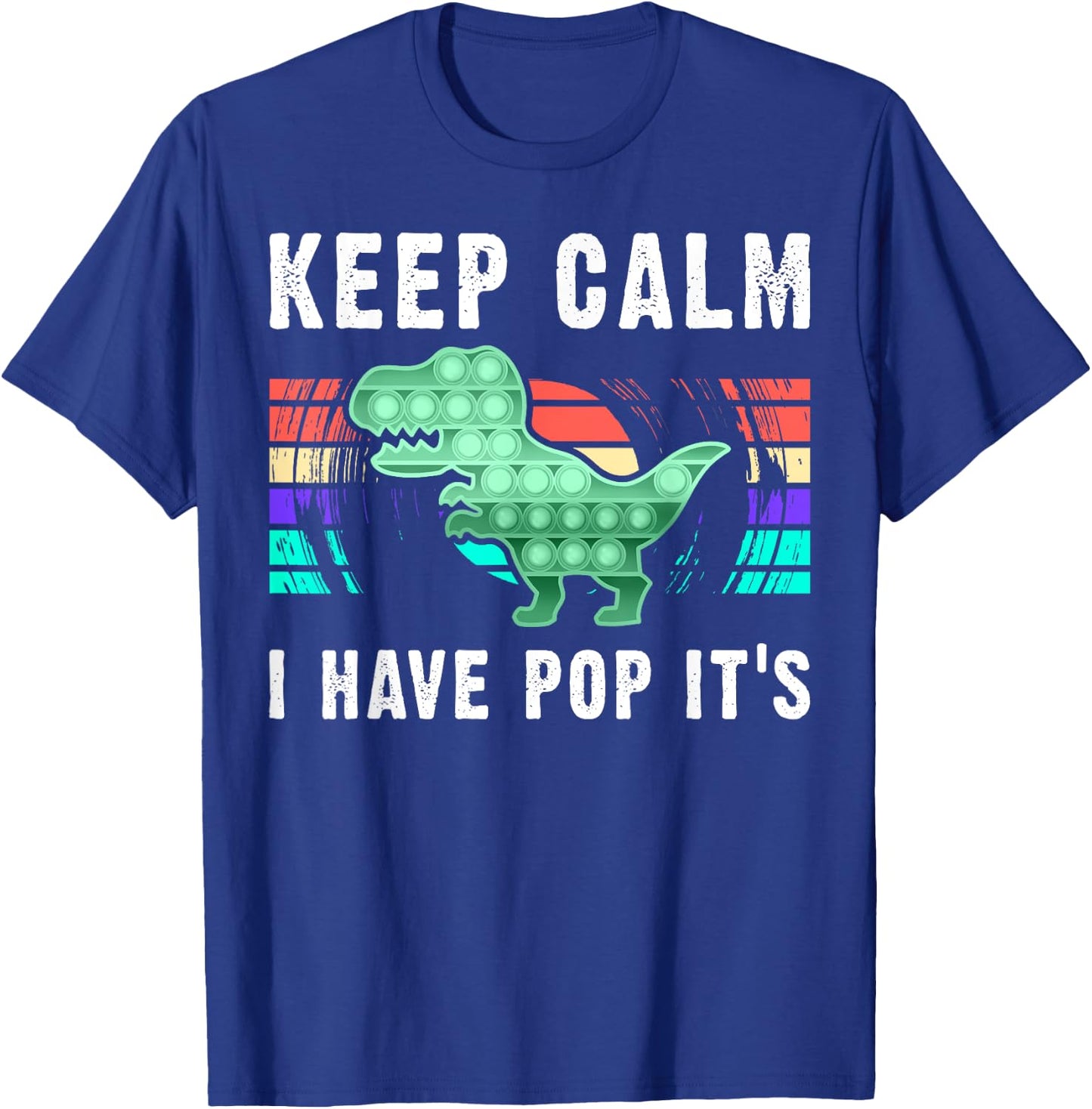 Fidget Toy Pop It Dinosaur for Boys T-Shirt - T-Shirt | Royal