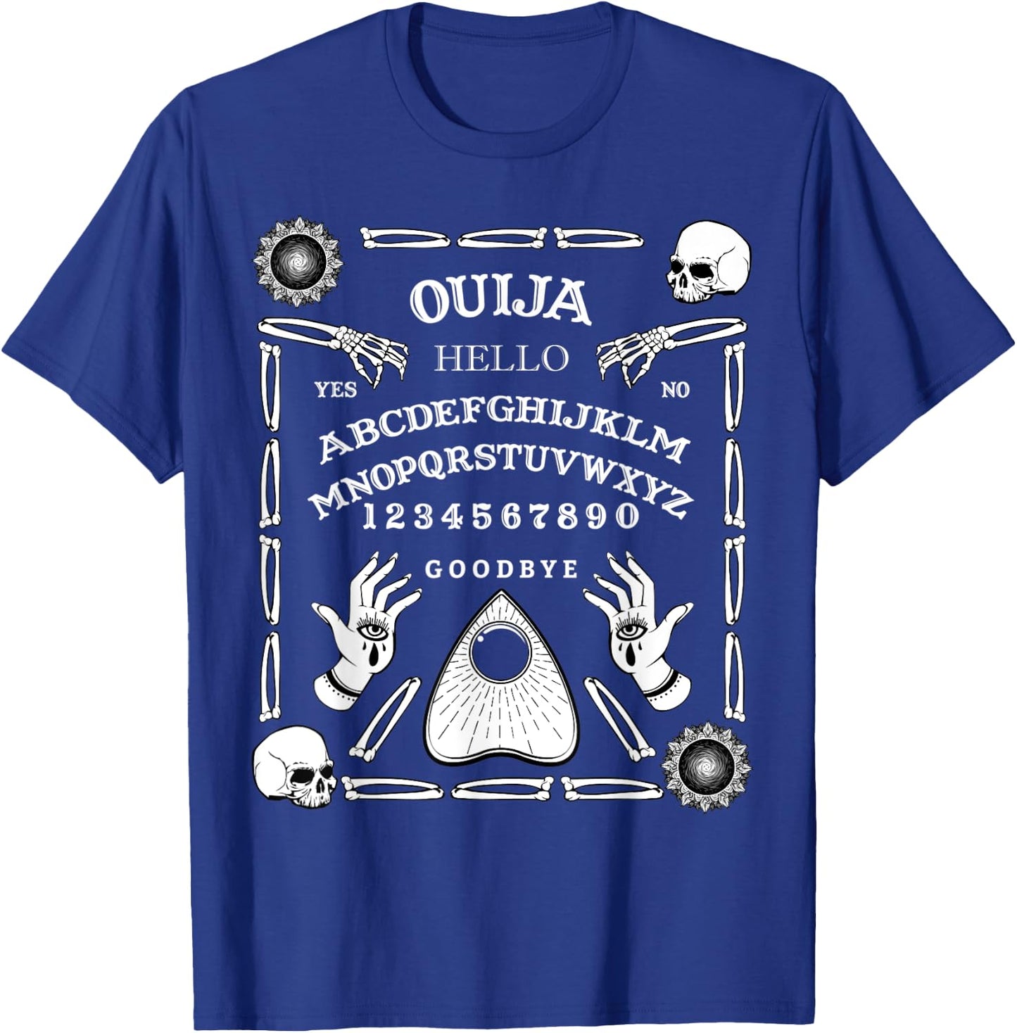 Halloween Ouija Spirit Board Ghost Paranormal Spiritual T-Shirt - T-Shirt | Royal