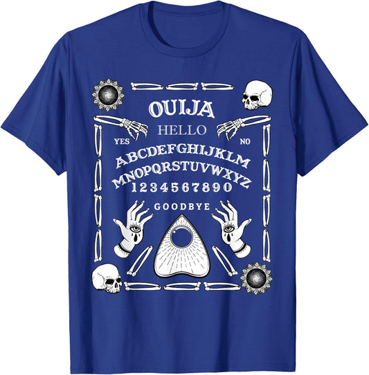Halloween Ouija Spirit Board Ghost Paranormal Spiritual T-Shirt - T-Shirt | Royal