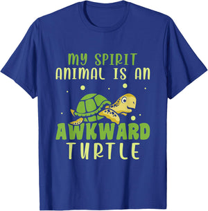 My Spirit Animal Is An Awkward Turtle T-Shirt - T-Shirt | Royal