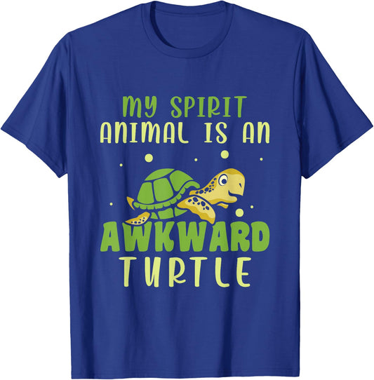 My Spirit Animal Is An Awkward Turtle T-Shirt - T-Shirt | Royal