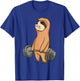 Baby Sloth Weight Lifting Fitness Motivation Workout T-Shirt - T-Shirt | Royal