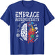 Embrace Neurodiversity Autism Awareness ASD Men Women Kids T-Shirt - T-Shirt | Royal