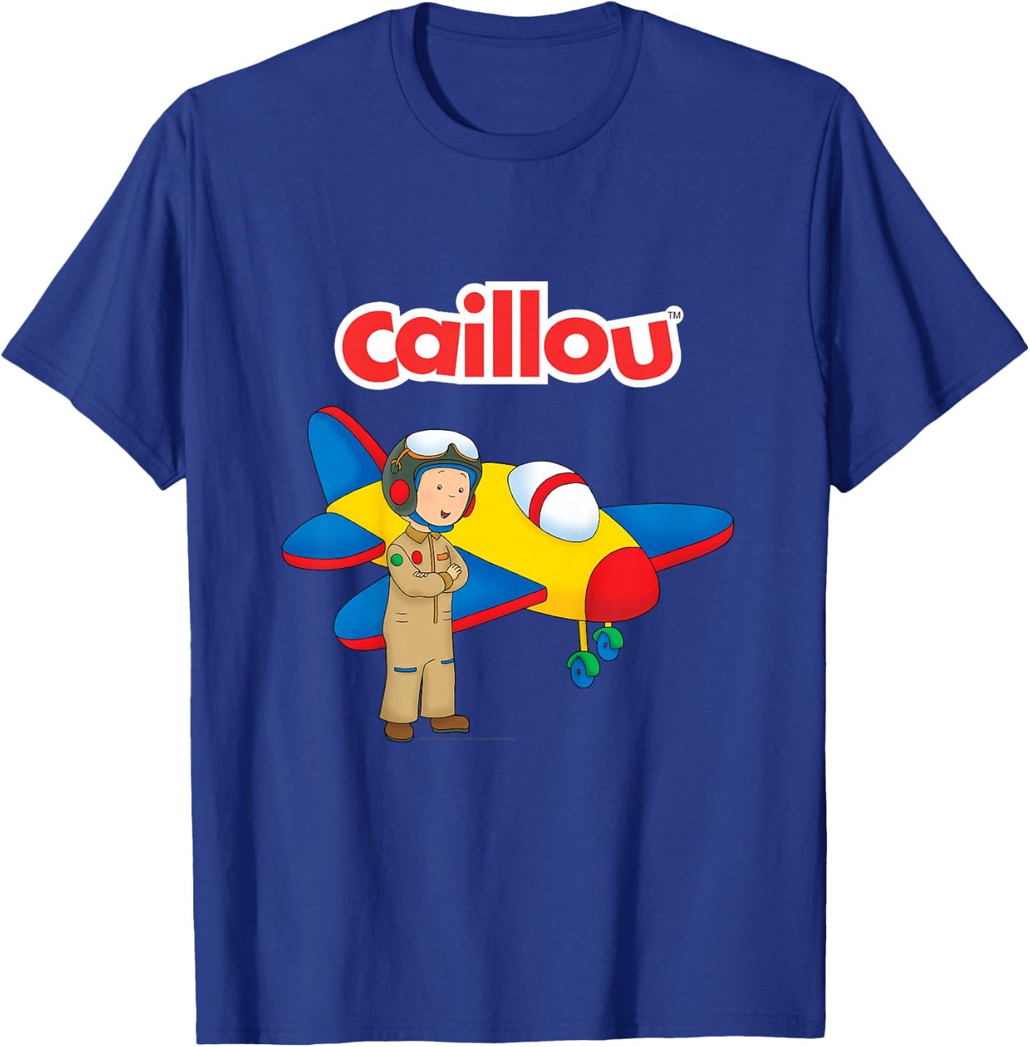 Caillou Child's T Shirt - Pilot T-Shirt - T-Shirt | Royal