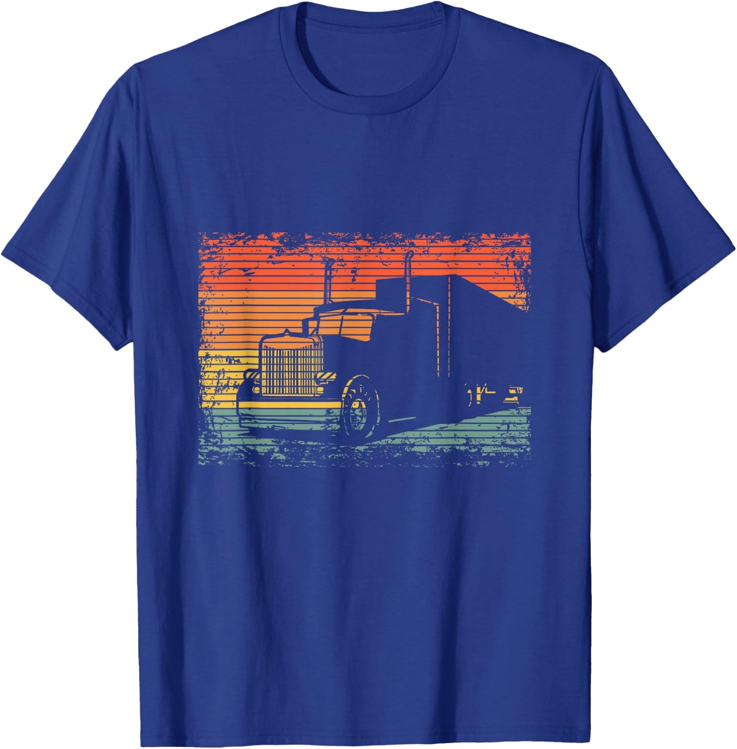 Vintage Truck Truck Driver Truck Driving Gift T-Shirt - T-Shirt | Royal
