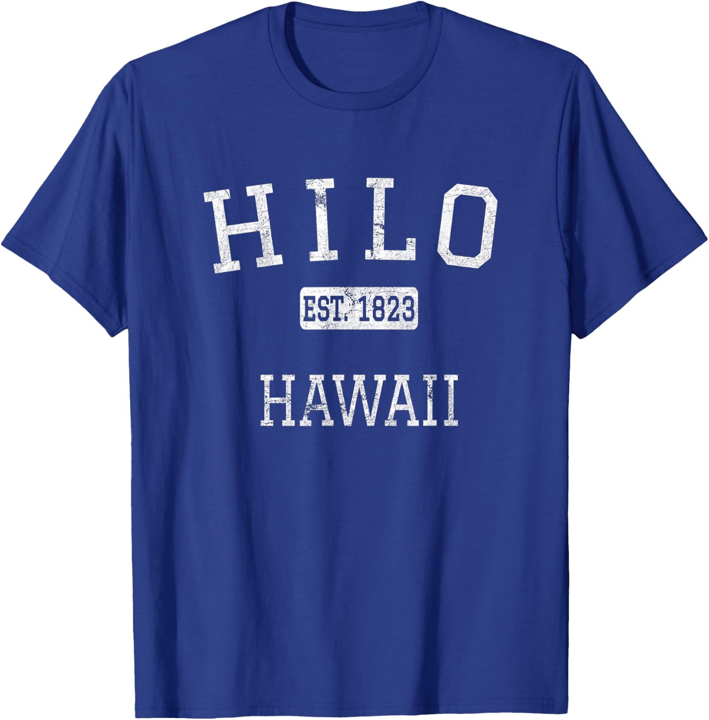 Hilo Hawaii HI Vintage T-Shirt - T-Shirt | Royal