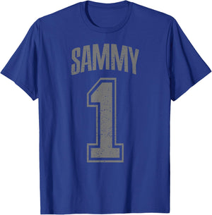 Sammy Supporter Number 1 Greatest Fan T-Shirt - T-Shirt | Royal