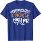 Official Cookie Taster Christmas Bakers Kids Toddler Xmas T-Shirt - T-Shirt | Royal