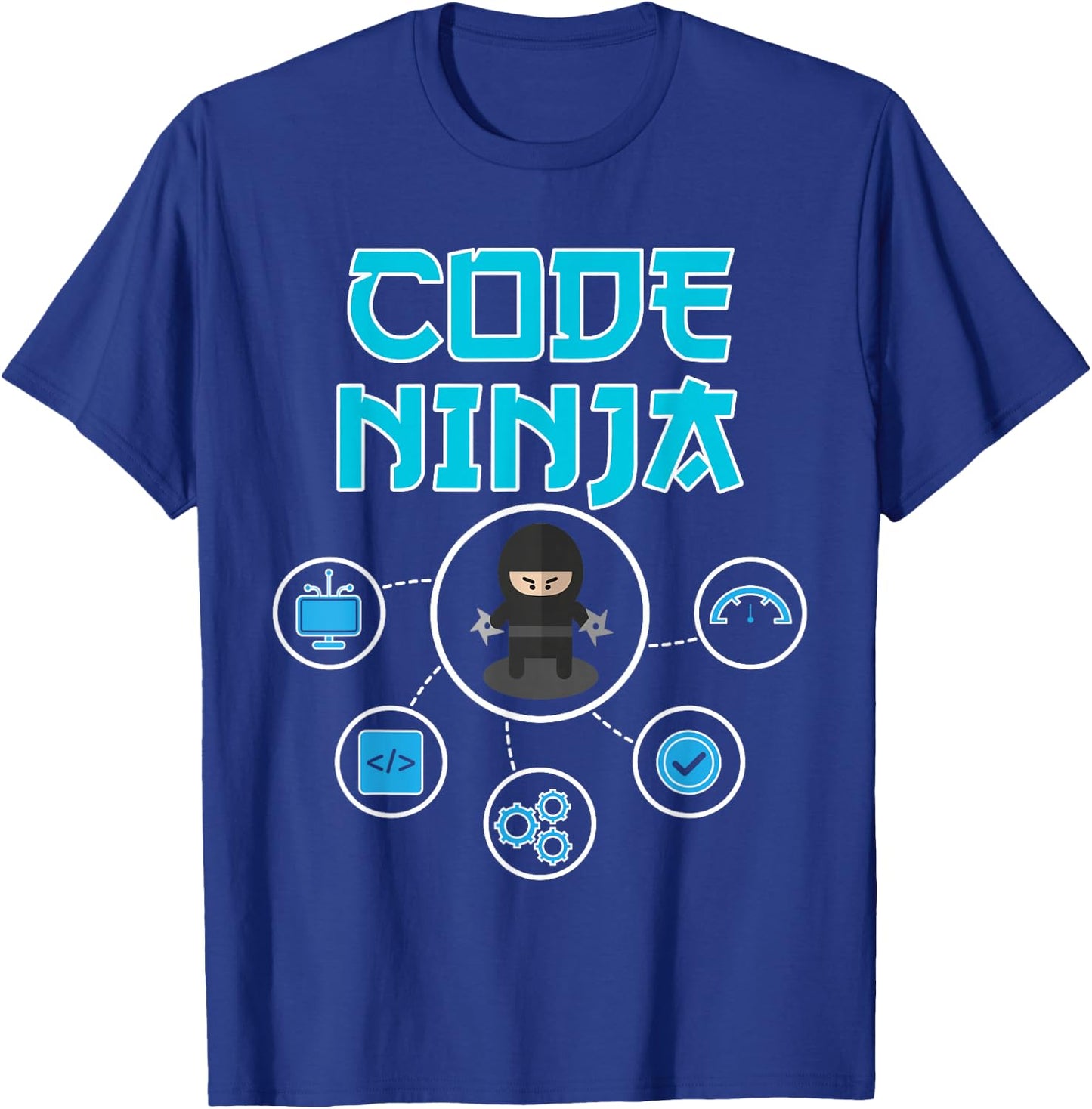 Code Ninja - Software Developer Gift T-Shirt - T-Shirt | Royal