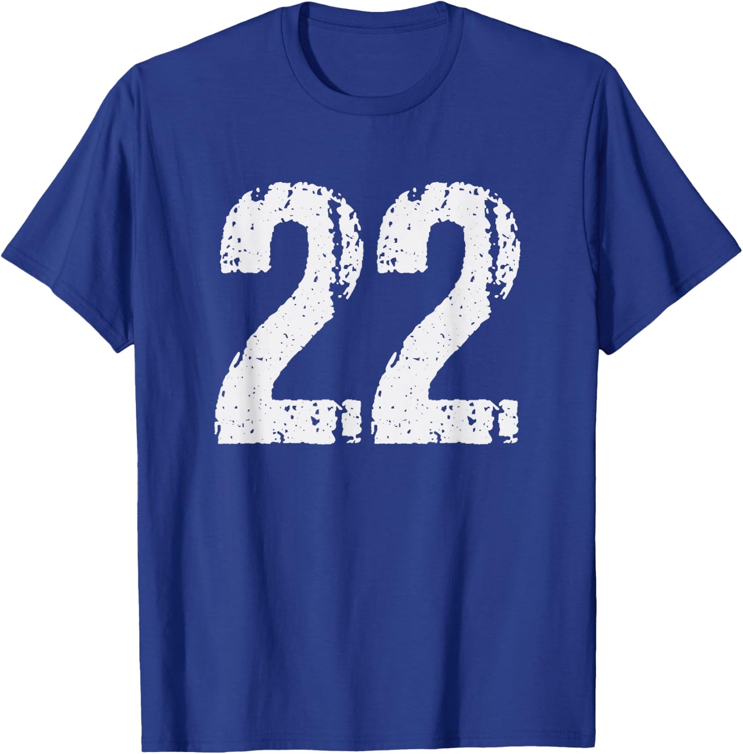 Number #22 Vintage 22nd Birthday Party 22 Years Old T-Shirt - T-Shirt | Royal