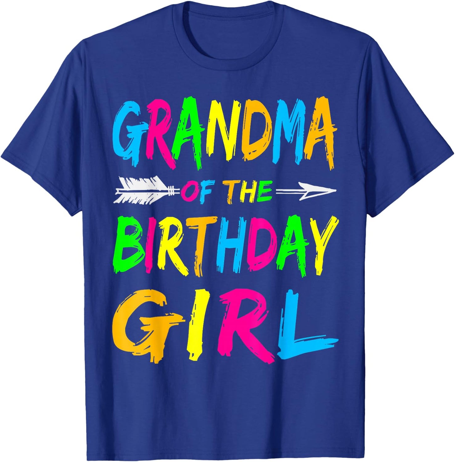 Grandma of the Birthday Girl Retro 80's Party Shirt T-Shirt - T-Shirt | Royal