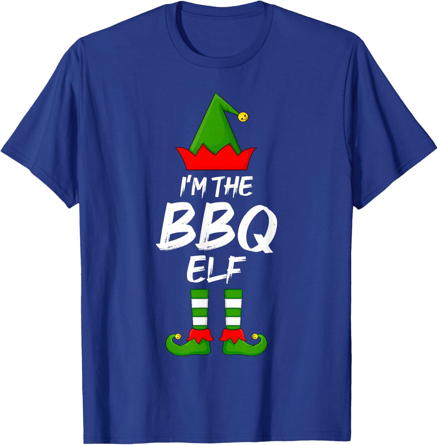 I'm The BBQ Elf Funny Matching Family Elf Christmas T-Shirt - T-Shirt | Royal