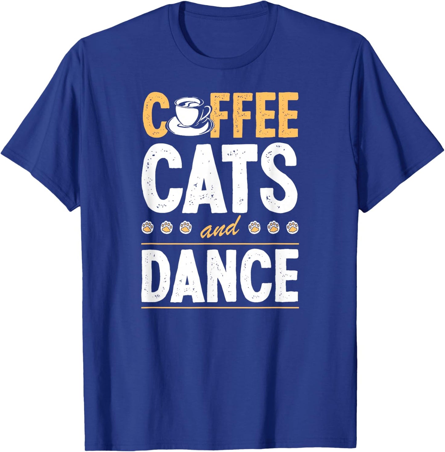 Coffee Cats And Ballet Dance Instructor Cat Lover T-Shirt - T-Shirt | Royal