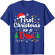 First Christmas as a Dad New Daddy T-Shirt - T-Shirt | Royal