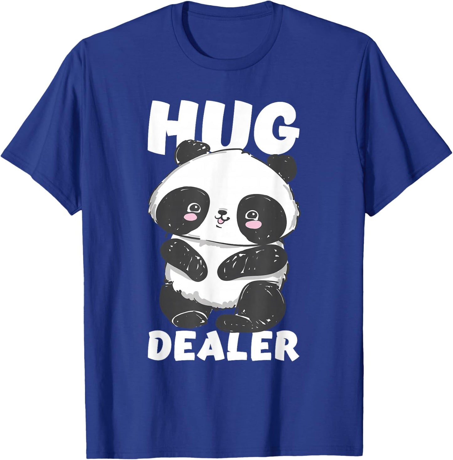 Hug Dealer - Cute Kawaii Panda Bear T-Shirt - T-Shirt | Royal