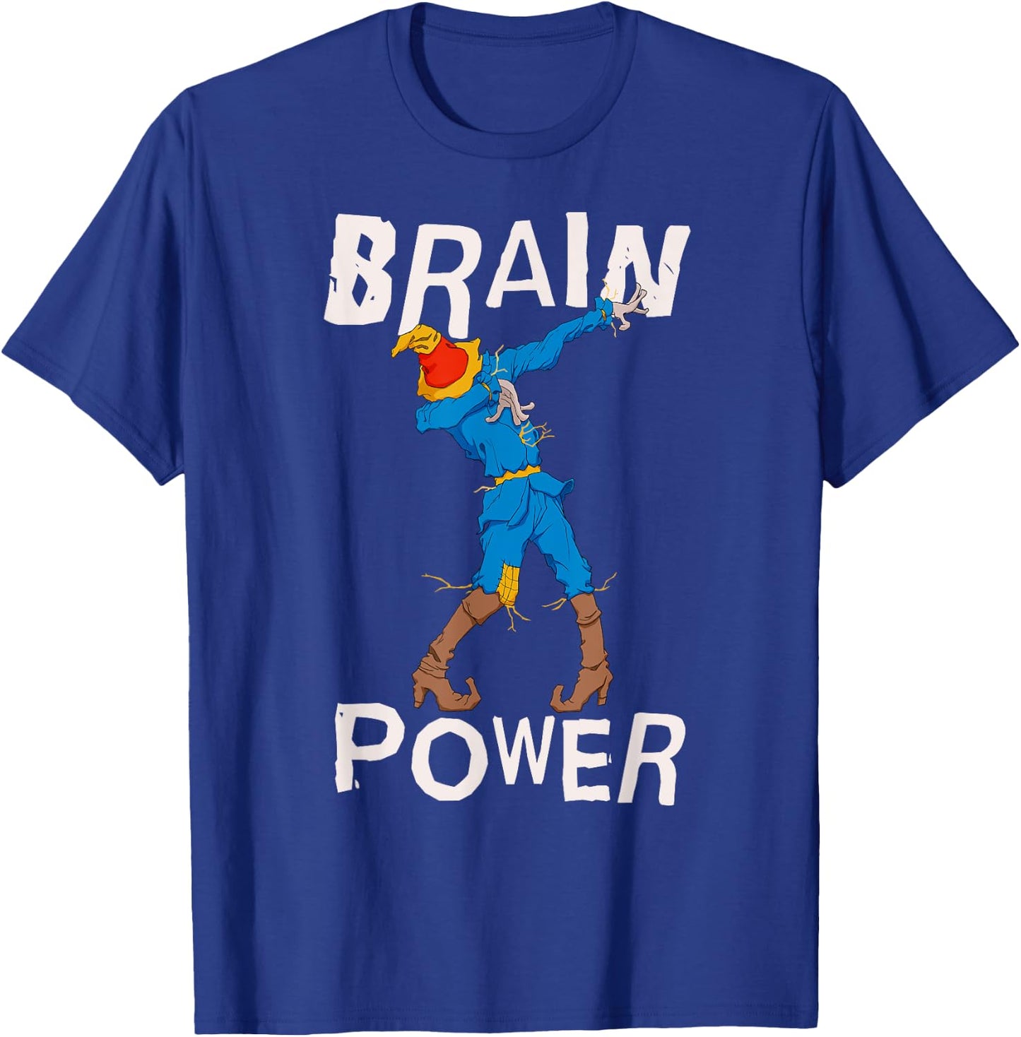 Fun Dabbing Scarecrow The Wizard of Oz Scarecrow Brain Power T-Shirt - T-Shirt | Royal