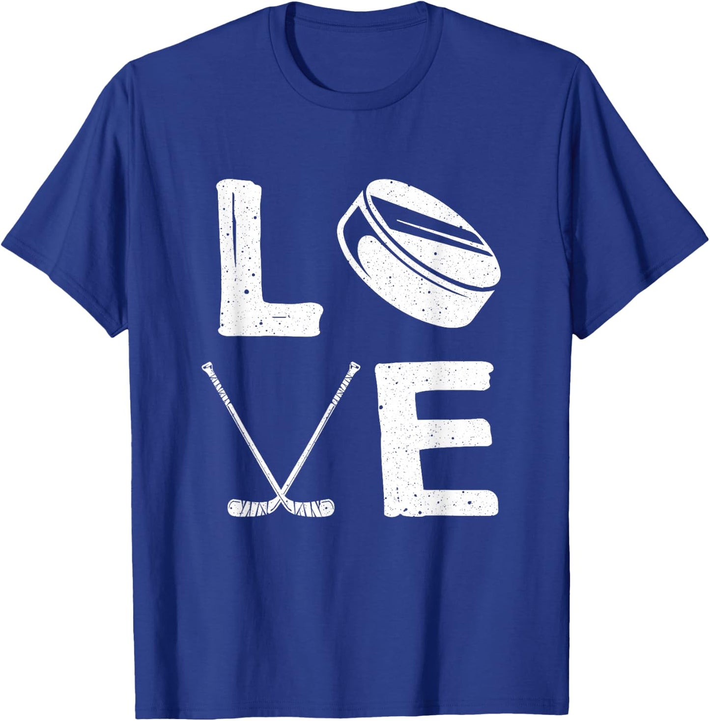 Funny Hockey Design For Kids Men Women Ice Hockey Players T-Shirt - T-Shirt | Royal