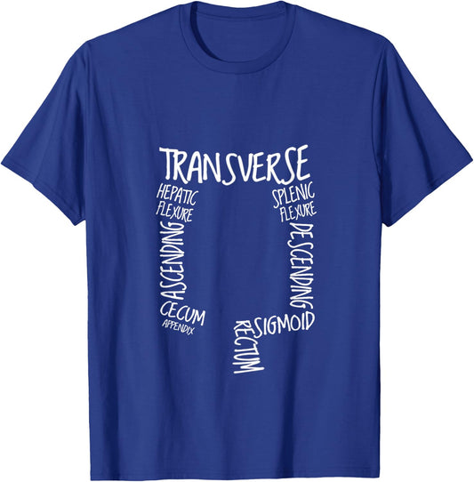 GI Endoscopy Nurse Endo Tech Colonoscopy Colon Anatomy T-Shirt - T-Shirt | Royal