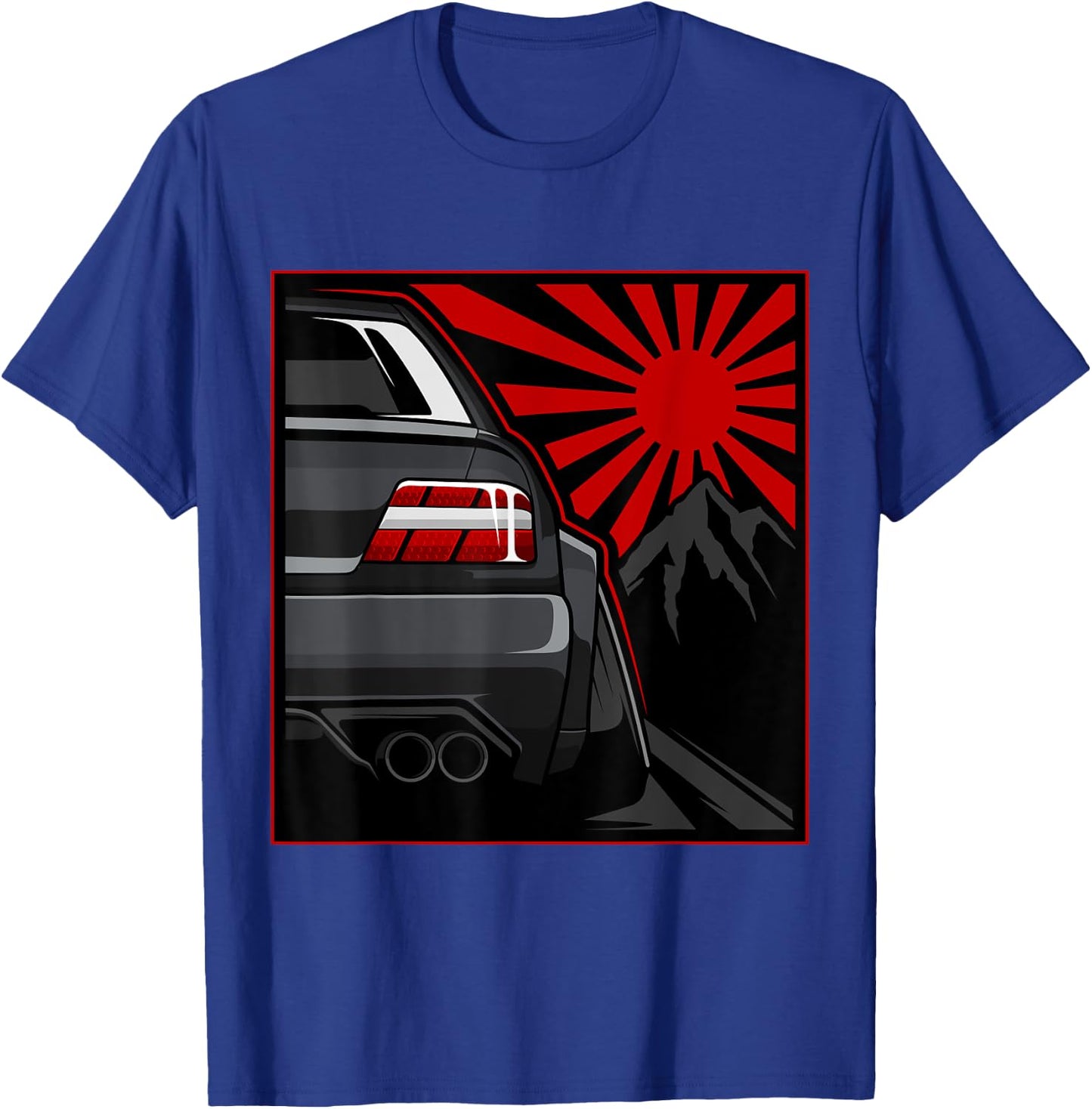 Japanese Automotive JDM Legend Retro Race Vintage Tuning Car T-Shirt - T-Shirt | Royal