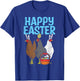 Happy Easter Chicken Bunnies Egg Poultry Farm Animal Farmer T-Shirt - T-Shirt | Royal