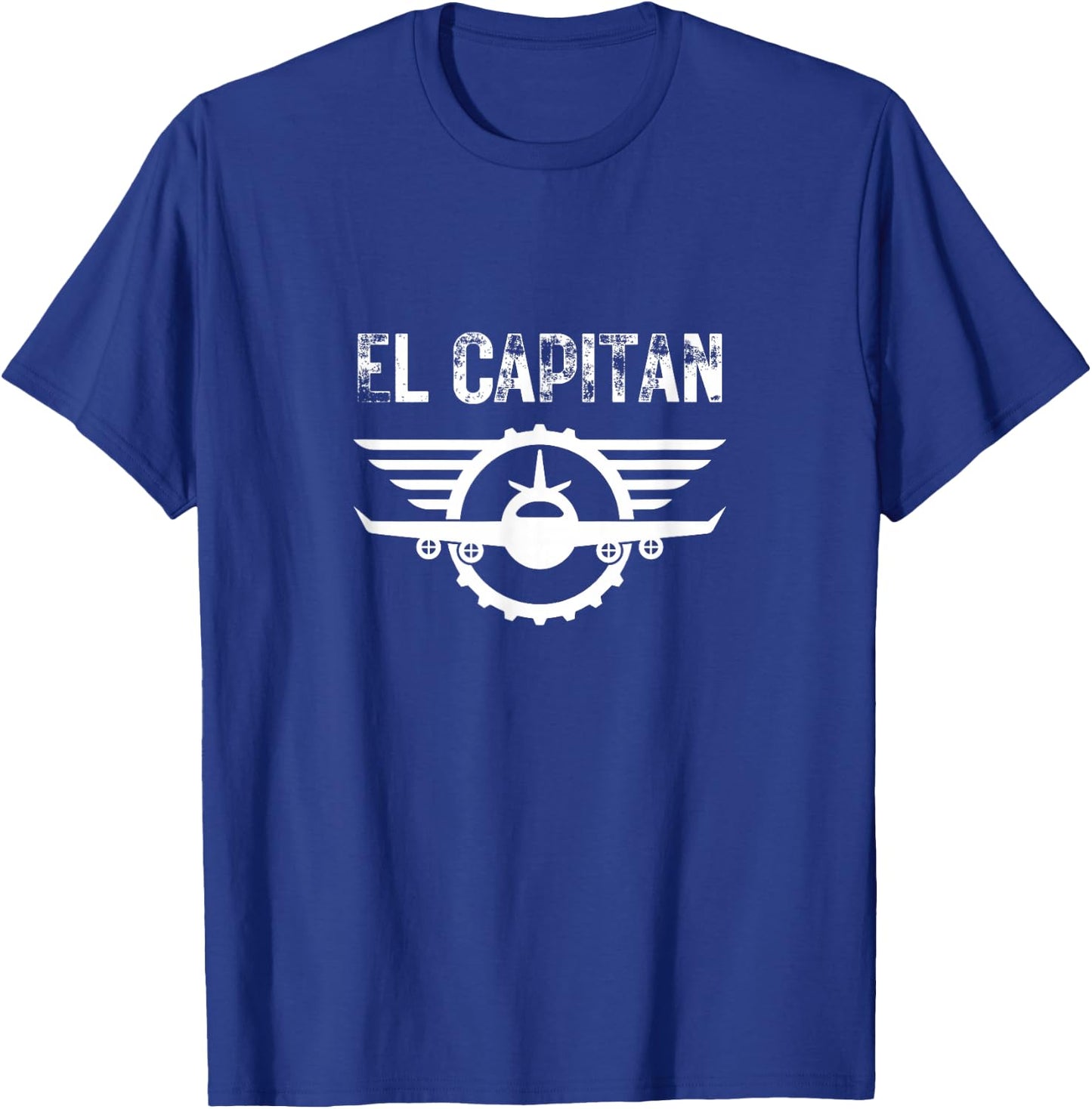 El Capitan Aviation Pilot Flight School T-Shirt - T-Shirt | Royal