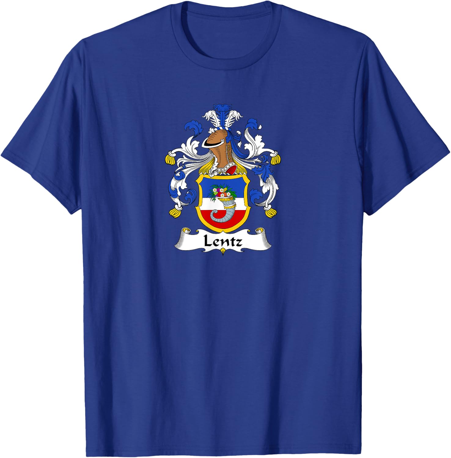 Lentz Coat of Arms - Family Crest T-Shirt - T-Shirt | Royal