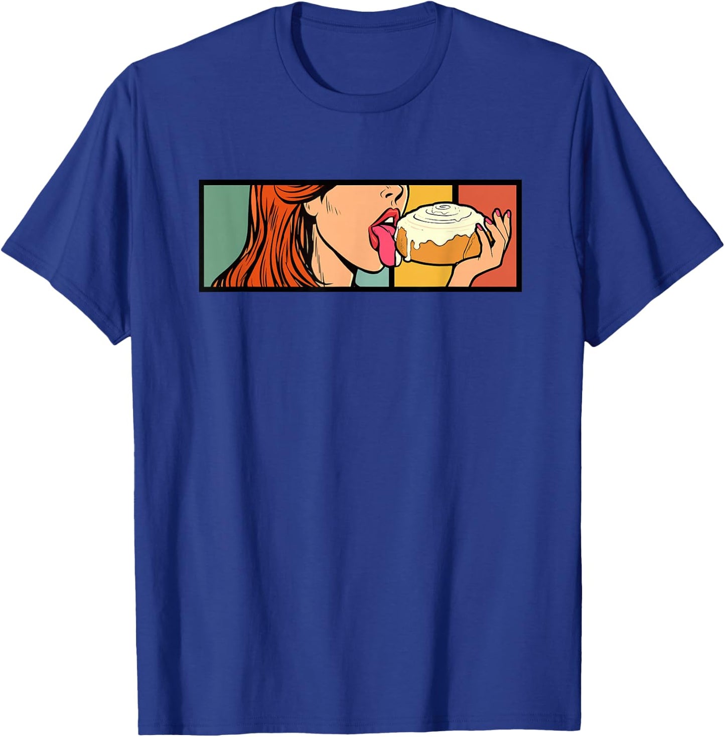 Cinnamon Roll Honey Bun Retro Vintage Bread Baker Baking T-Shirt - T-Shirt | Royal