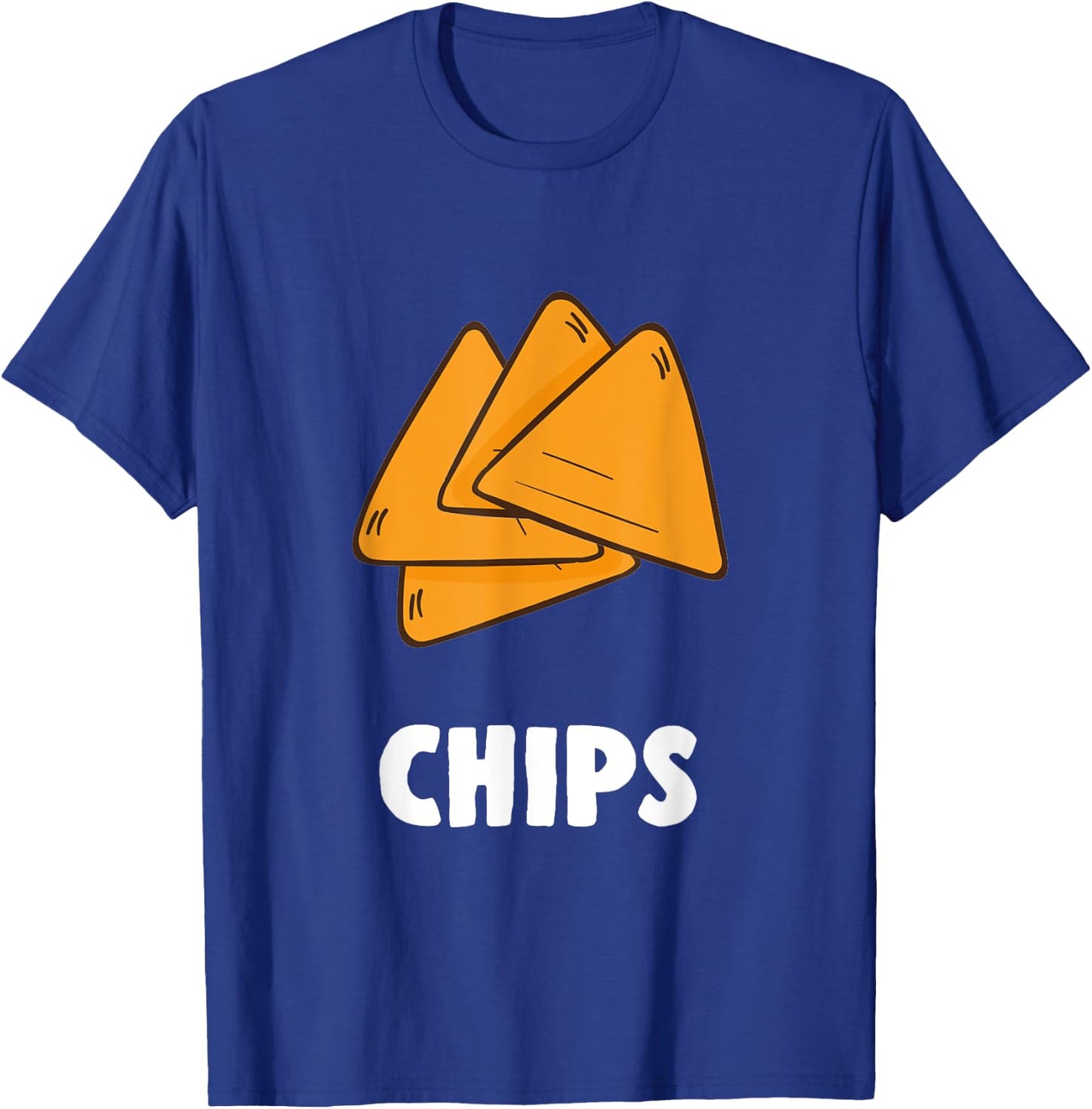 Couple Matching Halloween Costumes Chips T-Shirt - T-Shirt | Royal