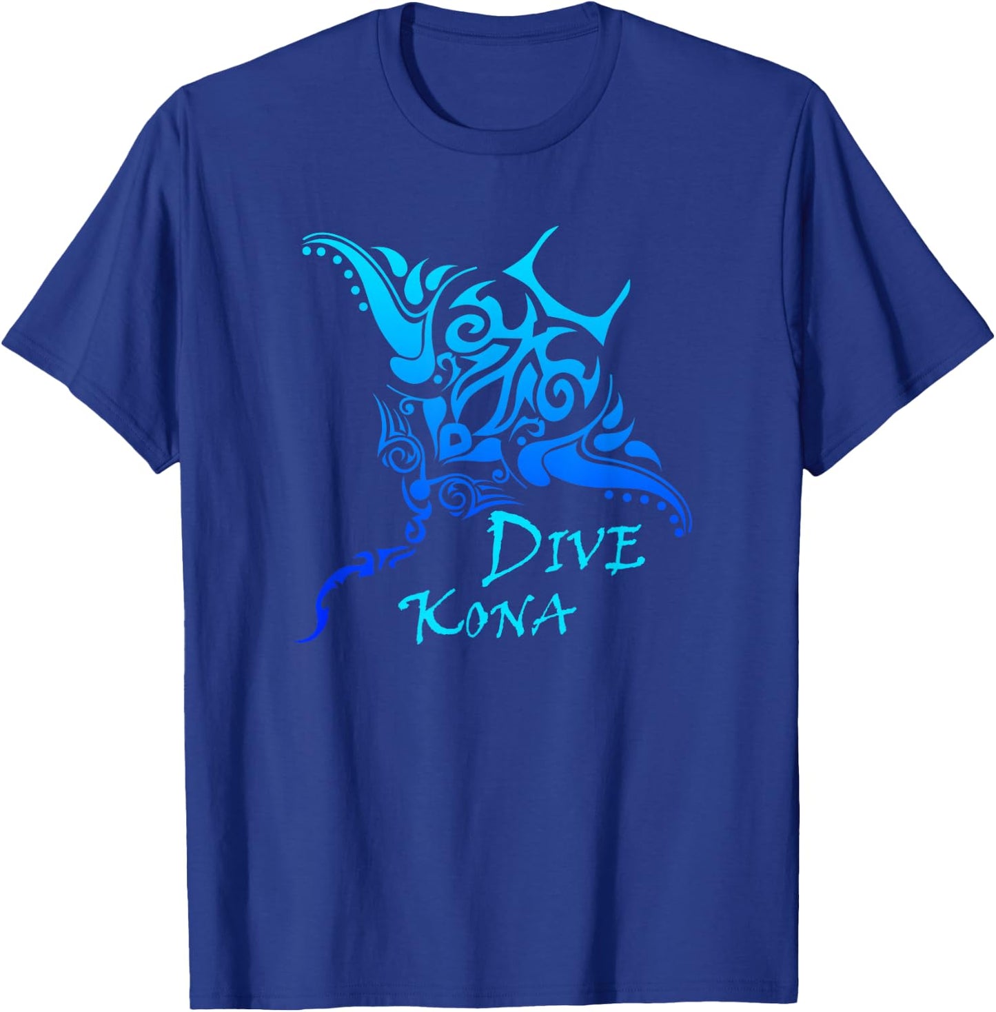 Dive Kona Hawaii Tribal Stingray Polynesian Tattoo T-Shirt - T-Shirt | Royal