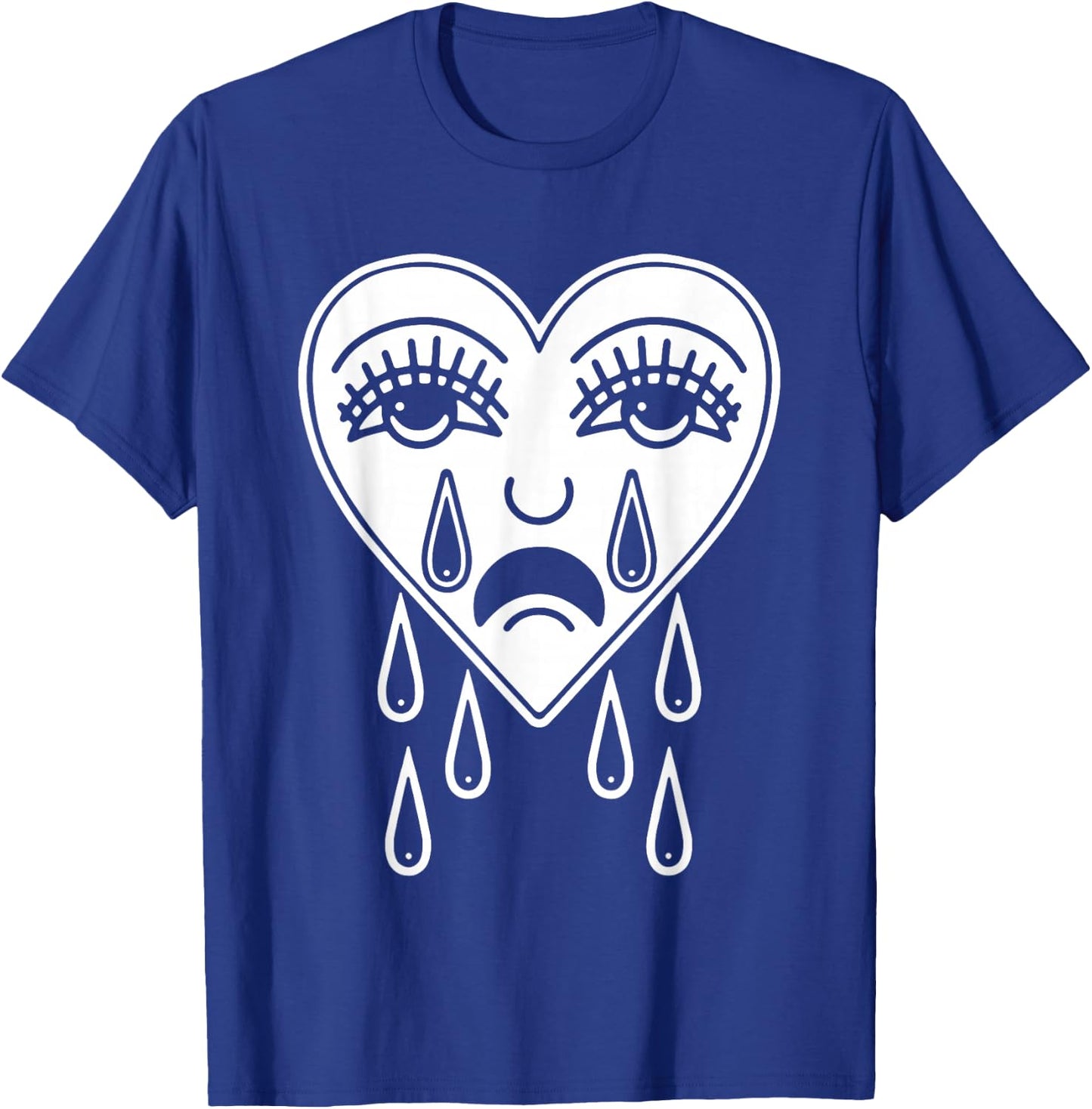 Crying Heart American Traditional Tattoo Old School Flash T-Shirt - T-Shirt | Royal