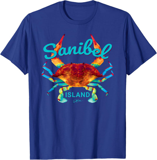 JCombs: Sanibel Island, FL, Blue Crab T-Shirt - T-Shirt | Royal