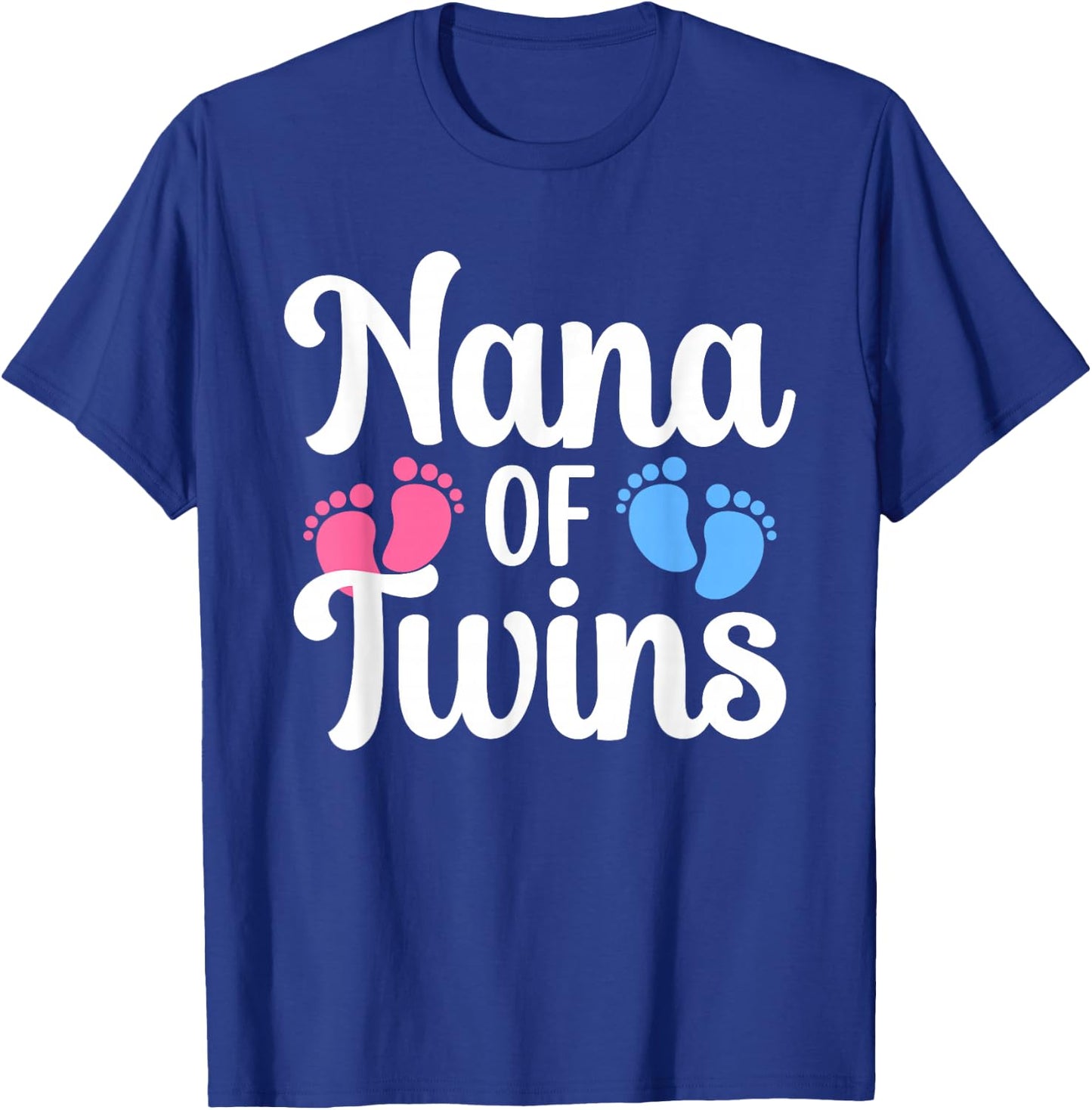 Nana of Twins Proud Twin Nana Grandma T-Shirt - T-Shirt | Royal