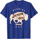 Jackson Hole Wyoming Buffalo Nature Outdoors Vintage T-Shirt - T-Shirt | Royal