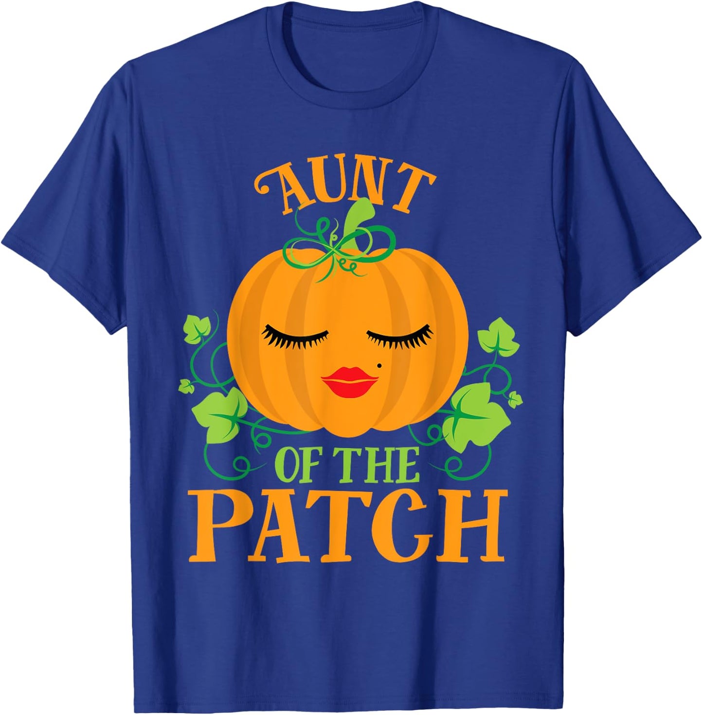 Aunt Pumpkin of the Patch Sassy Matching Family Halloween T-Shirt - T-Shirt | Royal