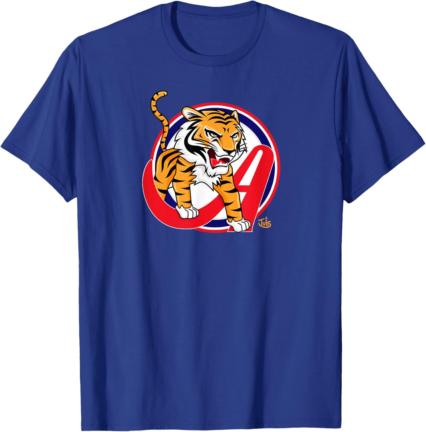 Juls Designs - Tigres Aragua - Venezuela -Kids Black Cotton Blend T-Shirt - T-Shirt | Royal